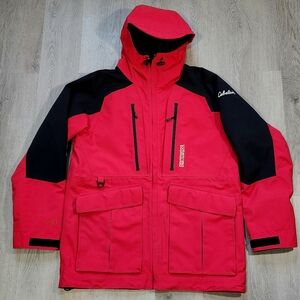 Cabela Men's Medium Guidewear Gore-Tex Waterproof Softshell Parka Jacket Cargo